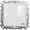 (SDD211106) Одноклавишный проходной выключатель IP44 Sedna Design. белый. Schenider Electric