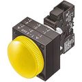 (3SB3244-6BA30) Световой индикатор с гладким светофильтром. со встроенным светодиодом серия 3SB3. AC/DC 24V. желтый. SIEMENS