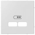 MTN4367-0325 (MTN4367-0325) Накладка для USB-розетки (2 разъёма). белый. Schneider Electric
