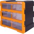 (t011020) Органайзер пластиковый. e.toolbox.pro.20. 6-секционный 267х157х262мм. E.NEXT