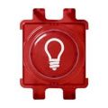 (WDE011524) Крышка с символом “СВЕТ” для кнопки. RENOVA красная. Schneider Electric