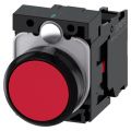 (3SU1100-0AB20-1CA0) Кнопка нажимная. утапливаемая серия 3SU. 1NC. красный. SIEMENS
