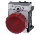 (3SU1152-6AA20-1AA0) Световой индикатор с гладким светофильтром. со встроенным светодиодом серия 3SU. AC/DC 24V. красный. метал. SIEMENS