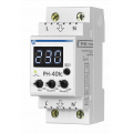 (RN-40tc) Однофазное реле напряжения RN-40tc. двухмодульное с термозащитой 220В. 40А. 50 Гц термодатчики на каждой клемме. Новатек-Электро