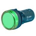 (ECX 2052-127L) Кнопка моноблок с LED лампой. зеленый. 127В. Comepi