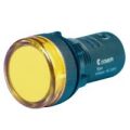 (ECX 2053-220L) Кнопка моноблок с LED лампой. желтый. 220В. Comepi