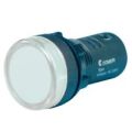 (ECX 2055-220L) Кнопка моноблок с LED лампой. белый. 220В. Comepi
