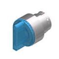 (ECX1264) Селекторный переключатель 1-0-2 с подсветкой. синяя. Comepi