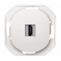 (E6163.0) Механизм одинарной розетки HDMI. белый. Aling Conel