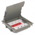 089616 Коробка напольная 24 модулей с регулируемой глубиной 75-105 мм. серый (крышка для коврового/паркетного покрытия).Legrand