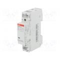 (1SBE121111R0611) Модульний контактор abb esb 20 11 N-06 In=20А. 1NO+1NC контакта. Uкат=220В AC. ABB