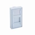(24550) Пластина для телефонной или компьютерной розетки RJ 45x22.5 для установки в люк. кабель-канал. настенный бокс. DLX