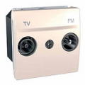 (MGU3.452.25) Механизм розетка TV/R (телевизионная;радио) оконечная Unica слоновая кость. Schneider Electric