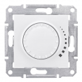 SDN2200721 Проходной светорегулятор (диммер) емкостной поворотно-нажимной для ламп накаливания. галогенных ламп Sedna белый