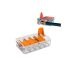 Клема на DIN рейку WAGO 221 415 4 мм для електромонтажу на DIN рейці