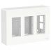 (NU174430) Блок скрытой установки unica system. 4х2. UNICA NEW алюминий. Schneider Electric