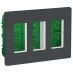 (NU123430) Блок открытой установки unica system. 3х2. UNICA NEW алюминий. Schneider Electric
