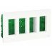 (NU124418) Блок открытой установки unica system. 4х2. UNICA NEW белый. Schneider Electric