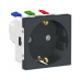 (NU341018) Механизм компьютерной розетки одиночная RJ45. кат.5 UTP. 1 модуль UNICA NEW белый. Schneider Electric