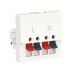(NU386218) Вывод кабеля. 16А 2 модуля. UNICA NEW белый. Schneider Electric
