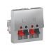 (NU210230) Рамка 2-постовая. Unica Studio алюминий. Schneider Electric