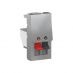 (NU348754) Механизм аудиорозетки 1 модуль. UNICA NEW графит. Schneider Electric