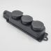 Розетка каучукова тримісна LEE 703362 SCHUKO 2P E