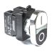 (CM102K20HB) Кнопка двойная черно-белая (1НО+1НЗ) - металл IP65. серии CМ. EMAS