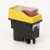 (503910) Пусковая электромагнитная кнопка ESSB-21YC 4pin. желтая рамка. TAKEL