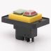 (503964) Пусковая электромагнитная кнопка ESSB-121YC 4pin на панели. желтая рамка. TAKEL