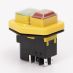 (503981) Пусковая электромагнитная кнопка ESSB-152YC 5pin. желтая рамка. TAKEL