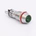 (505723з) Светодиодный индикатор металлический AD22С ∅ M10 220v АC. зеленый. TAKEL