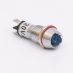 (505723с) Светодиодный индикатор металлический AD22С ∅ M10 220v АC. синий. TAKEL