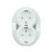 (WDE011126) Двойная розетка с заземляющим контактом RENOVA белая. Schneider Electric