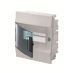 (1SLM004101A1202) Щит Mistral IP41 8 модулей встроенный прозрачная дверь с винтовыми N/PE клемником. 12 подкл.. ABB