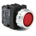 (H102DK) Кнопка нажимная Ø30 без фиксации (1НО+1НЗ) красный.  IP50. серии H. EMAS