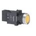 (XA2EW35B1) Не выступающая кнопка c подсветкой серии XA2. 24V AC/DC. СLED. 1NO. желтая. Schneider Electric