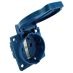 Розетка панельна із захисною кришкою TAKEL 503254с 16A SCHUKO 2P E