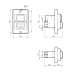 (503965) Пусковая электромагнитная кнопка ESSB-122YC 5pin на панели. желтая рамка. TAKEL