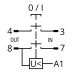(503920) Пусковая электромагнитная кнопка ESSB-33YC 4pin в корпусе. желтая рамка. TAKEL