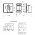 (PSA010KD234S) Кулачковый переключатель полюсов реверсивный 2-p (1-0-2) 10А. EMAS